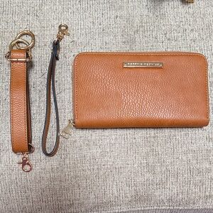 Poppy & Peonies Tan Wallet